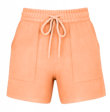 Adult Garment Dye Women´s Shorts Neon Cantaloupe (GDWS-100)